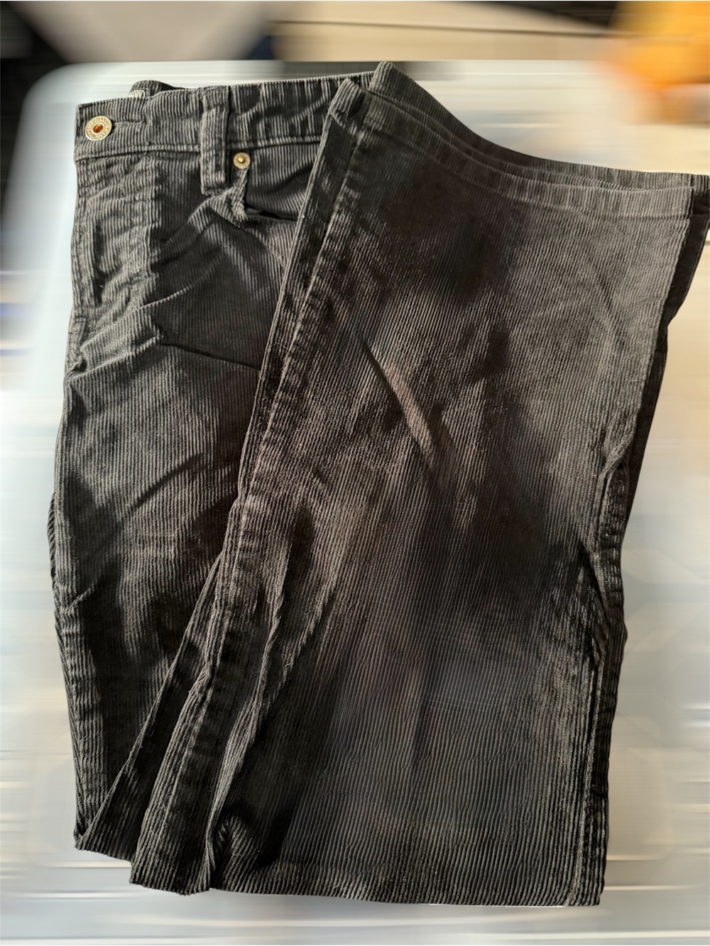 Ralph Lauren Black Corduroy Trousers